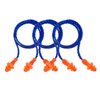 20 Pairs Corded Ear Plugs Reusable Silicone Earplugs with String Banded Ear Plug Sleep Noise Cancelling for Hearing Protection (Blue-Orange)