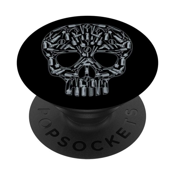 Barber Shop Skull Tools Hair Dresser PopSockets Swappable PopGrip