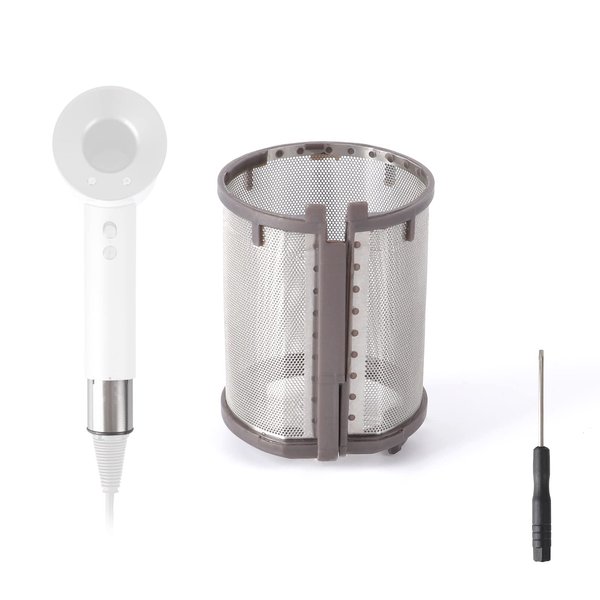 Inner Filter Mesh Replacement for Dyson Supersonic Hair Dryer HD01 HD03 HD08 Models, Metal Build-in Net Mesh Strainer Cover Attachments Part