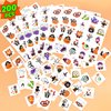 U-Goforst 200 Sheets Halloween Tattoos for Kids, Glow in The Dark Halloween Party Favors, Halloween Temporary Tattoos Goodie Goody, Halloween Treats Bag Stuffers Gift Bulk