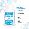 Supersmart - L-Serine Supplement 2000mg per Day (Easy-to-Take) - Amino Acids Supplement | Non-GMO & Gluten Free - 60 Tablets