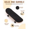 Yosoo Health Gear Finger Skateboards, Finger Board, Tool Kit, 1Pc Maple Wooden Alloy Fingerboard Finger Skateboards with Box Reduce Pressure Kids Gifts