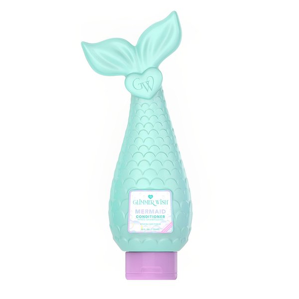 Glimmer Wish Mermaid Kids Conditioner Detangler, Paraben and Sulfate Free Conditioner, Gluten Free, Girls Shampoo and Conditioner Kids, Tropical Beach Mermaid Shampoo and Conditioner, 12 Fl Oz