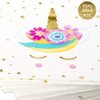 Andaz Press Tableware Unicorn Party Plates and Napkins Set, 24 Piece Set 9-Inch Plates, 7-Inch Plates, and Bulk 40-Pack 6.5-Inch Lunch Napkins, Unicorn, Princess, Pony Birthday Party Decorations Kit