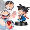 Lenporl DBZ Dragon Ball Action Figure Toys with 1.4 Inch Crystal Stars Dragon Ball and Transparent Base, Goko Action Figure with Gift Box for Birthday Gifts