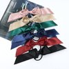 Lawie 6 Pack Satin Skinny Long Bowknot Hair Bows Scrunchies With Ribbon Bow Ponytail Holder French Twist Elastics Rubber Bands Chignon Bun Hairbands Accessories for Women Girl