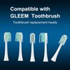 CILGEWH Replacement Toothbrush Heads for Gleem Electric Toothbrush，White 10 Pack