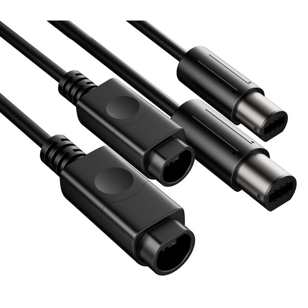 DUEYAGO WiiGamecube Controller Extension Cable for Wii Gamecube GCN - 2pack/6.6ft