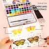Grabie Watercolor Paint Set, Great for Painting, 50 Colors, Detail Paint Brush Included, Art Supplies, for Artists, Amateur Hobbyists and Painting Lovers