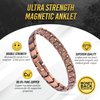MagnetRX® Copper Anklet for Men and Women – Ultra Strength Magnetic Ankle Bracelets for Women & Men – Effective Copper Magnetic Ankle Bracelet (Men Copper Anklet)