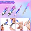 CGBE Manicure Set Nail Clippers Pedicure Kit Men Women Grooming kit Manicure Professional Nail Care Tools Gift 12Pcs with Luxurious Travel Case