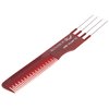 Krest Goldilocks Lift Teasing Comb with Metal Prong Heat Resistan Comb. 7.75 In.