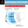 Samadhaan Face Mask, Non Woven Thick 3-Layer Breathable Face Masks with Adjustable Earloop, Mouth and Nose Protection Dust face Mask Disposable (Pack of 50)