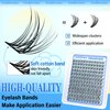Goddvenus Wispy Lash Clusters 10-16mm Lashes Clusters Eyelash Extensions Natural Individual Lashes 144pcs D Curl Lash Extension DIY Soft Comfortable Eyelash Clusters with Cotton Band