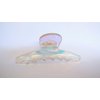 Generic Clear color change iridescent design hair claw clip for fine, thin hair