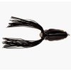 Scum Frog Pro Series Topwater Bass Fishing Hollow Body Frog Lure with Weedless Hooks, Black Night, One Size