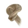 Blonde Highlights Sew in Weft Hair Extensions Human Hair Weave Bundles Bayalage Blonde With Platinum Blonde Sew in Hair Extensions Brazilian Remy Hman Hair 12inch 80g Weft Bundles for Women