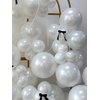 Mythlty 185pcs Double Stuffed Pearl White Balloons Garland Arch Kit with Fake Pearls, Different Sizes 18|12|10|5 Inch White Pearl Balloons for White Themed Party Decorations (Pearl White Beads)