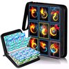 card file, 9 pockets can store 900 cards, 50 cards, PU surface waterproof and wear-resistant clip, collect Star Card Collection File (Dragon A)
