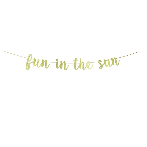 JENSENLIN Fun in The Sun Banner,Summer Birthday Party Decorations,Holiday Party Hawaiian Party Supplies Decors.