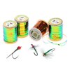 HUANGENG Fly Tying Flat Peacocks Tinsel Spool Flat Metallic Fly Tying Tinsel Saltwater Flashing Fly Tying Materials Easy to Use
