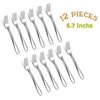 E-far 12-Piece Salad Forks, 6.7 Inches Stainless Steel Fork Set for Home Kitchen Restaurant, Mirror Finish, Dishwasher Safe