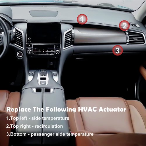 ECCPP Heater Air Blend Door Actuator fit for Acura MDX 2002-2006, for Honda Odyssey 1999-2004, for Honda Pilot 2003-2008 Replace 604-946 79160S0XA01 HVAC Blend Control Actuator