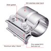 EVIL ENERGY 2.5 Inch Exhaust Clamp, Lap Joint Band Clamp Stainless Steel 2PCS