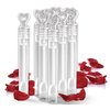 Big Mo's Toys 40 Pack Mini Heart Bubble Wands – Great Wand Bubbles Party Favors for Weddings and Anniversaries