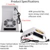 Nail Duster Collector, Nail Dust Collector for Acrylic Nails, 40W Nail Dust Fan Nail Cleaner for Manicure - Nail Vacuum Cleaner Powerful Dust Extractor with Leather Nail Arm Rest Pad (White)