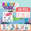 EMOME Mermaid Temporary Tattoos for Girls, 50 Styles Glitter Tattoos for Kids Individually Wrapped, Mermaid Stickers Special for Girls Party Favors Decorations Supplies