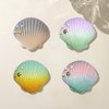 Kasitus Cute Purple Green Shell Shape Collapsible Expandable Cellphone Stand Multi Functional Mobile Phone Grip & Kicktand