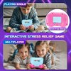 Acvens Handheld Dance Game,4 Mode,999 Level,Sensory Toys,Fast Puzzle Game,ADHD,Pop Fidget Toys for Kids Age 6-12,Birthday Gifts for Girls and Boys (Pink)