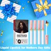 MEICOLY Lana Del Rey Lipstick Cigarettes,4 Colors Lip Stain Set for Mothers Day Gifts,Tube Matte Lipstick,Waterproof Long Lasting Lip Gloss Lip Tint,Matte Liquid Lipsticks Lip Makeup,Set 3