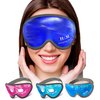 Gel Eye Mask- H M Mask- Reusable Cold Eye Mask with Adjustable Straps- Our Soothing Eye Gel Mask Helps Puffy Eyes, Dark Circles and Hangovers - Our Eye Ice Pack Also Relieves Sinus Pain & Headaches