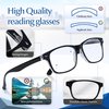 In Style Eyes Super Strong Eye Glasses, High Magnification Womens Reading Glasses - Non-Polarized Lens for Men - Black - 7.0x