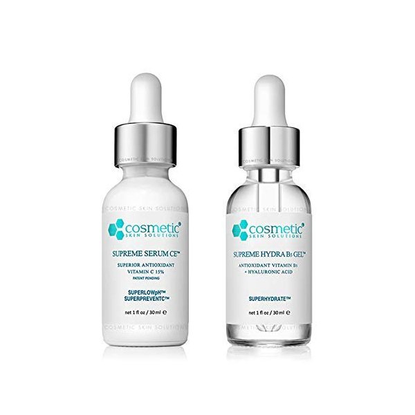 CE Ferulic serum + Hydrating B5 Gel Advanced Formula +. Prevent/Hydrate - 2 Combo Pack - 1 fl oz / 30 ml each.
