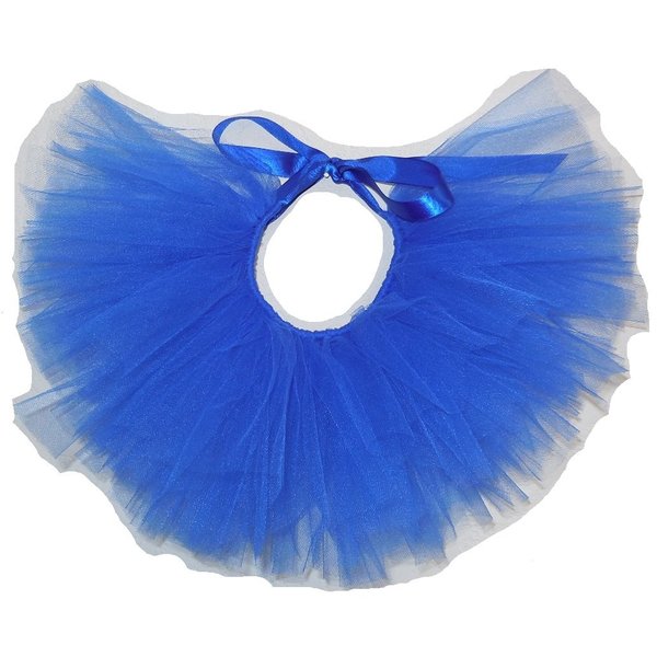 Pawpatu Handcrafted Royal Blue Mesh Tutu for Medium Dogs