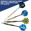 Tezoro Standard Dart Flights sets 30 sets 90 pcs Durable Replacement Dart Accessories Parts Supplies, Rich Variety of Designs Tail Wing