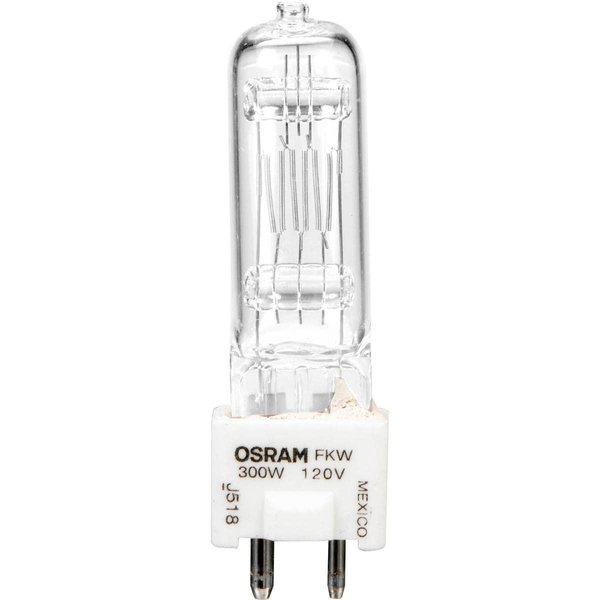 ARRI FKW 300 Watt, 120 Volt Quartz Halogen Lamp, 3200 deg.K., Approximate Life: 150 Hours