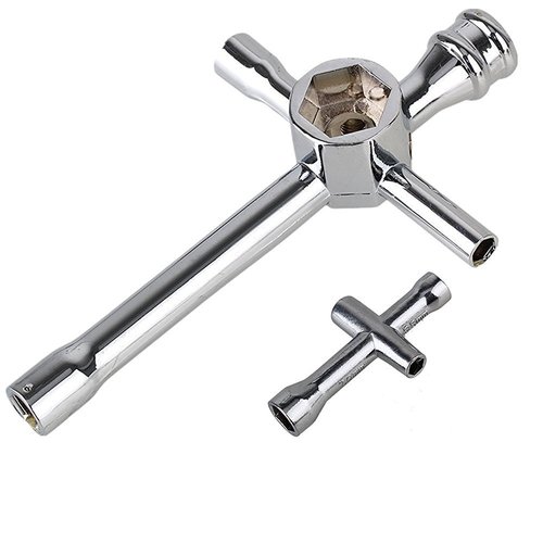 2pcs Hobbypark Aluminium Cross Wrenches Sleeve 4/5/5.5/7mm 8mm 10mm 12mm 17mm Glow Plug Socket Hex Driver Hexagon Spanner Wheel Repair Tools for RC Car