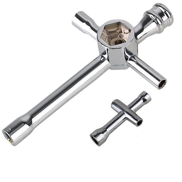 2pcs Hobbypark Aluminium Cross Wrenches Sleeve 4/5/5.5/7mm 8mm 10mm 12mm 17mm Glow Plug Socket Hex Driver Hexagon Spanner Wheel Repair Tools for RC Car