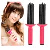 Neuvikter 17 Teeth Curling Roll Comb, Curly Hair Brush, Curly Hair Styler Tool, Curl Defining Brush, Professional Curling Brush for Hair Salon, Home (2Pcs)