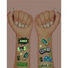 xo, Fetti Video Game Party Supplies Temporary Tattoos - 40 Glow in the Dark Styles | Videogame Birthday Favors, Decorations, Controller, Computer Keyboard, Gamer, Arcade
