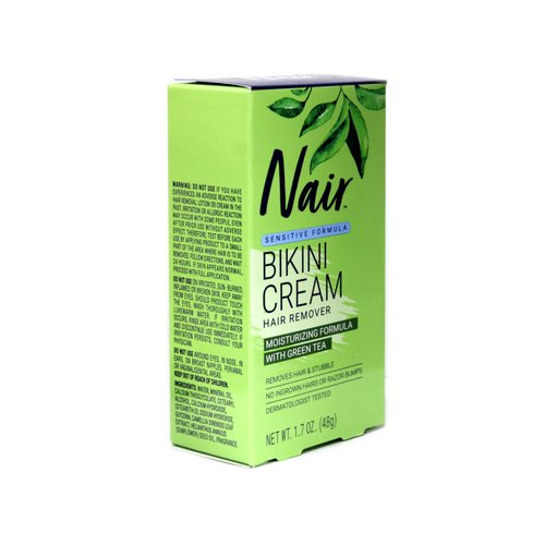 Nair Hair Remover, Sensitive Formula, Bikini Cream With Green Tea, 1.7 fl oz by Nair