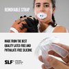 SLEEFS Football Mouth Guard - Lip/Mouthguard with Helmet Strap - Lip/Teeth Protector Mouthpiece - No Boil - for Youth/Adults, Maximum Air Flow, for All Sports - Momma This One for You in Black