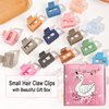 UVANKAUP Small Claw Clips for Thin Hair - 1.6" Medium Hair Claw Clips for Women Girls | Matte Rectangle Small Hair Clips | Non-slip Small Claw Hair Clips | Hair Jaw Clips with Gift Box, 10 Pack