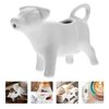 YARDWE Ceramic Creamer Jugs Milk Jug Cup Cute Cow Animal Shape Sauce Pitcher Milk Creamer Coffee Syrup Jar Server Dipping Bowls 40ML