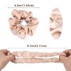 Lolalet Scrunchies for Women, Satin Hair Scrunchies Softer Than Silk Hair Ties for Hair Sleep, Big Scrunchy Ponytail Holder with Elastic Hair Bands for Girls Thick Thin Curly Hair -6 Pack, Style A