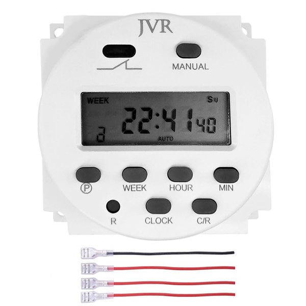 12V Timer Switch - Programmable, DC/AC/Solar Battery Powered | 12 Volt Timer Relay